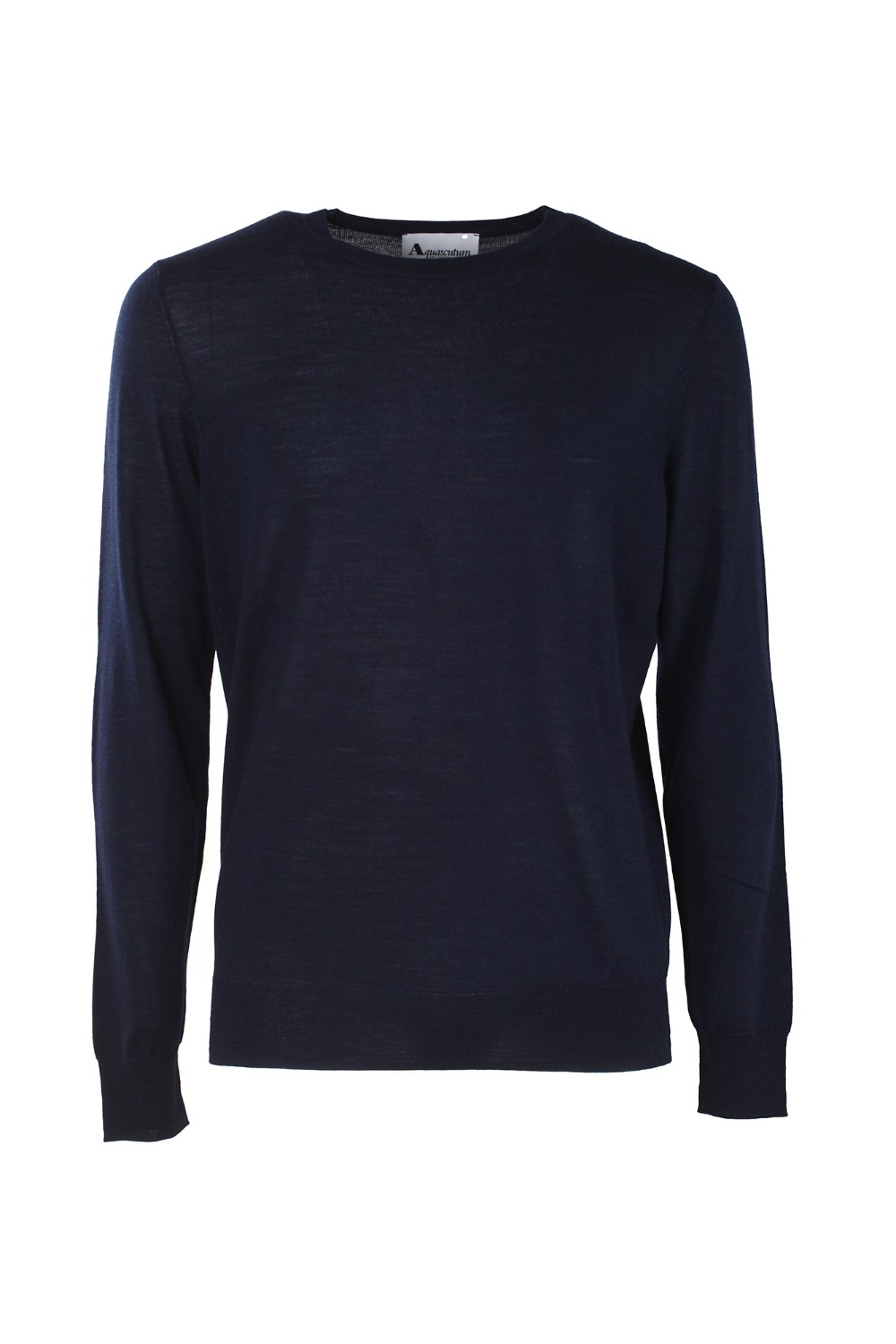 shop AQUASCUTUM  Pull: Aquascutum pull girocollo in lana. 
Toppe a quadri sui gomiti.
Polsini e fondo maglia a costine.
Composizione:  100% lana.
Made in China.. KNIT RA02T-55 number 8903299